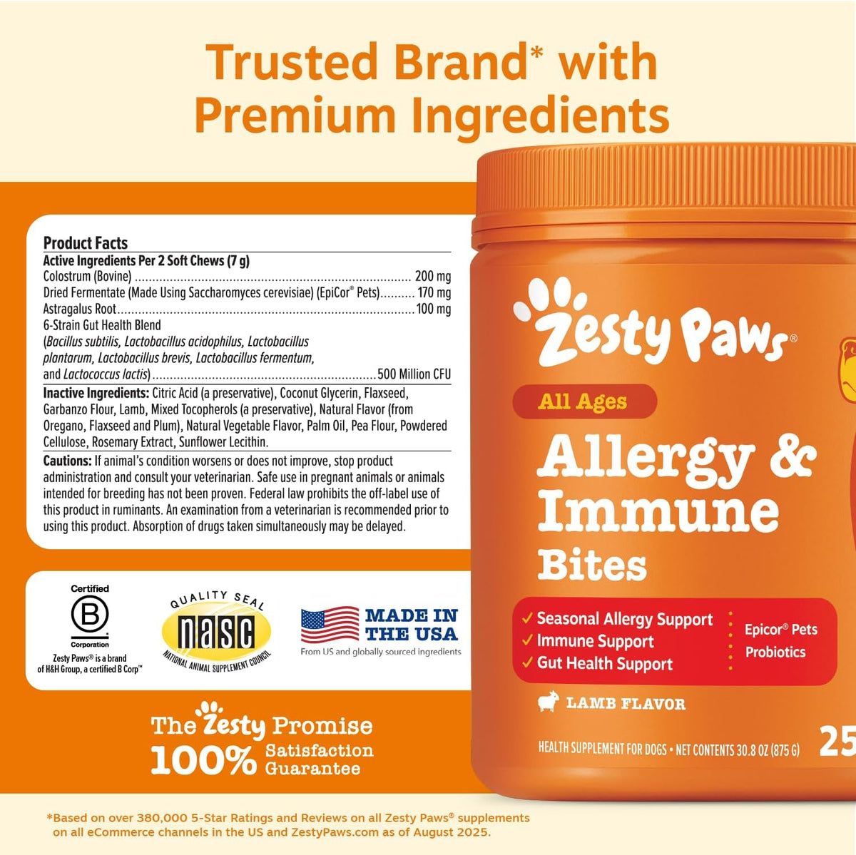 Dog Allergy Chews - Dog Allergy Relief, Peanut Butter