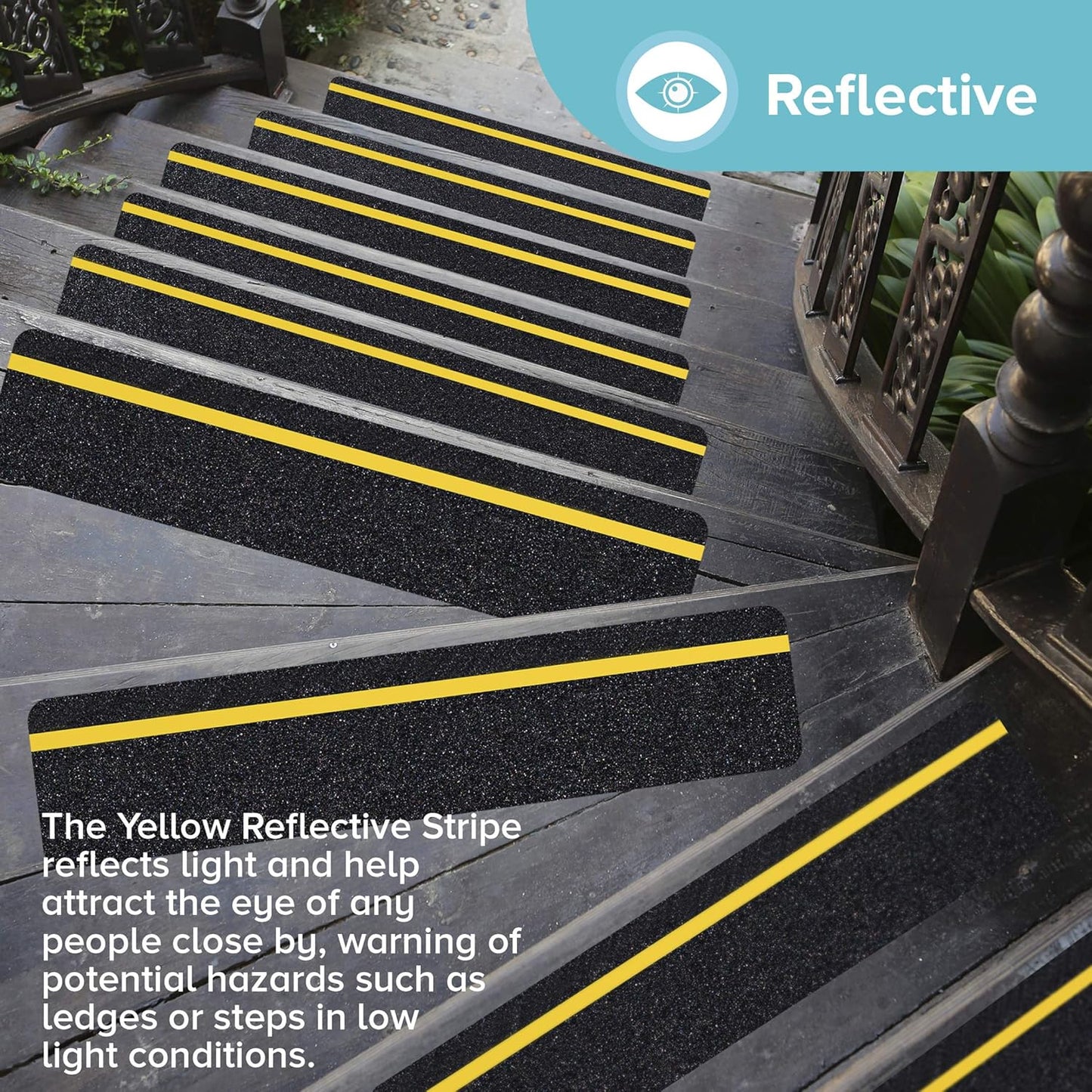 LifeGrip Stair Treads Non-Slip (15PCS), Anti Slip Transparent Stair Treads Tape for Indoor Wooden Step (4"X30"X15P-Treads)