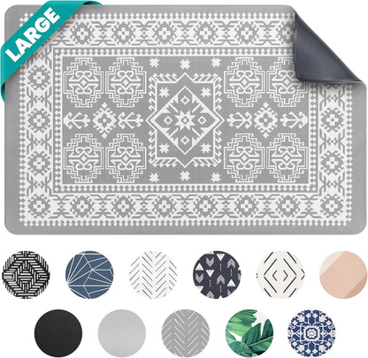 NALALAS Dog Mat for Food and Water, Cat Feeding Mat | Waterproof Dog Bowl Mat | Non-Slip Pet Food Mat for Floors | Pet Mats for Food and Water | Easy to Clean