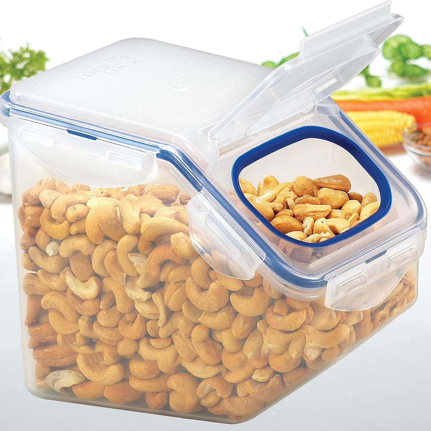 Lock & Lock Bulk Storage Bins Food Storage Container with Wheels (50.72-Cup)