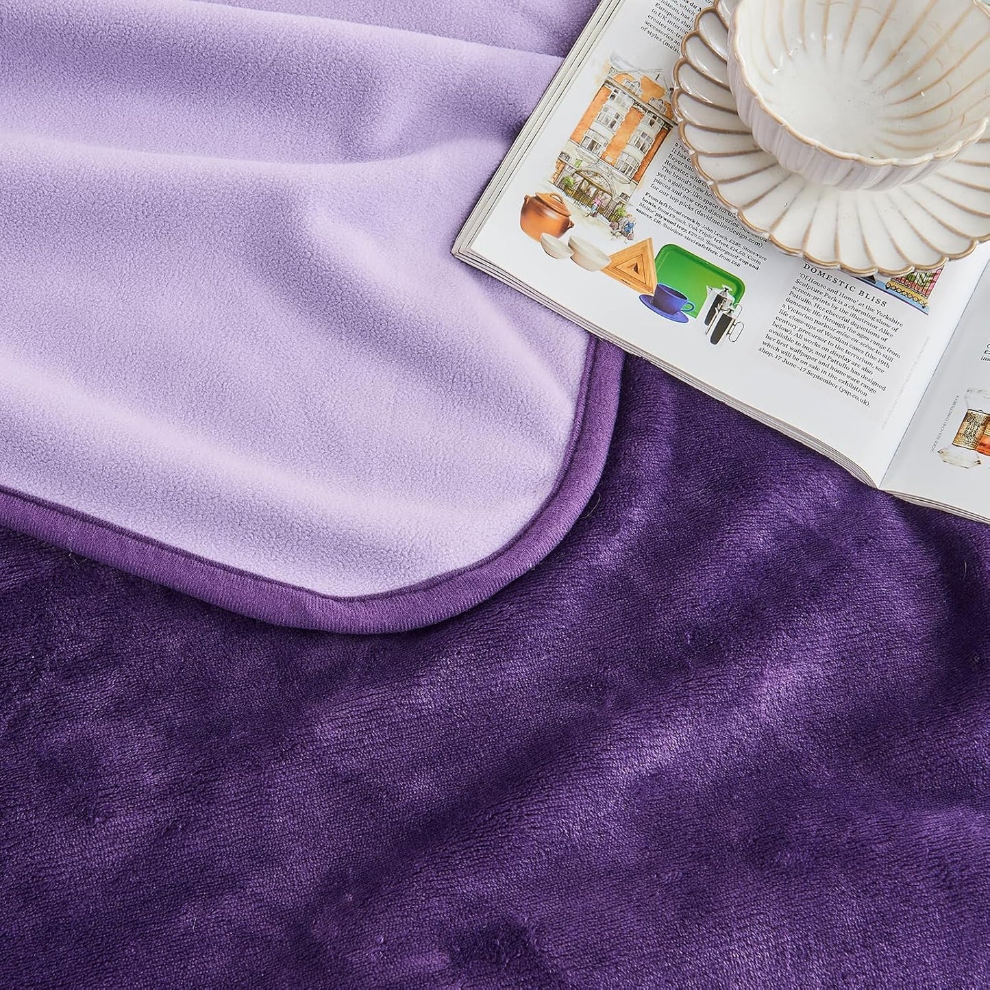 Waterproof Blanket 60"x80" for Adults, Reversible Waterproof Bed Cover for Dogs Cats Pets, Soft Leakproof Blanket for Bed Couch Sofa Furniture Protector, Dusty Pink/Off White