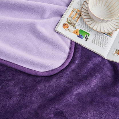Waterproof Blanket 60"x80" for Adults, Reversible Waterproof Bed Cover for Dogs Cats Pets, Soft Leakproof Blanket for Bed Couch Sofa Furniture Protector, Dusty Pink/Off White
