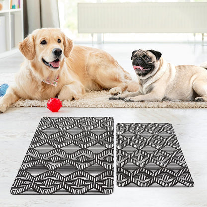 NALALAS Dog Mat for Food and Water, Cat Feeding Mat | Waterproof Dog Bowl Mat | Non-Slip Pet Food Mat for Floors | Pet Mats for Food and Water | Easy to Clean