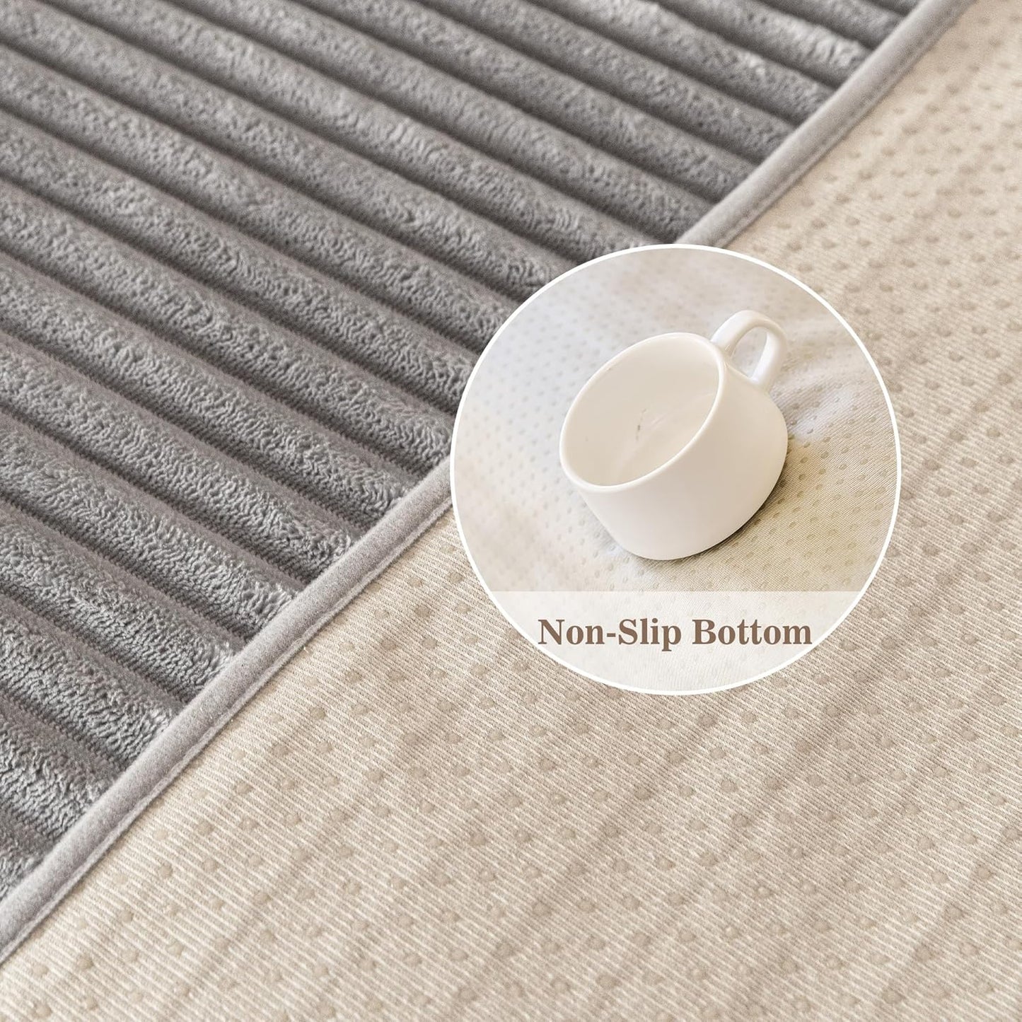 MYSKY HOME 100% Waterproof Couch Cover for Sofa, Couch Covers for Dogs, Non Slip Back Pet Sectional Sofa Covers for 3 Cushion Couch, Sofa Covers Washable, Dog Bed Cover, Dark Grey, 35"x70.9"