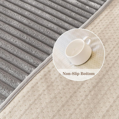 MYSKY HOME 100% Waterproof Couch Cover for Sofa, Couch Covers for Dogs, Non Slip Back Pet Sectional Sofa Covers for 3 Cushion Couch, Sofa Covers Washable, Dog Bed Cover, Dark Grey, 35"x70.9"