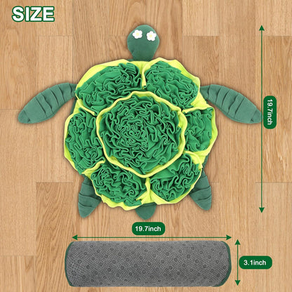 Snuffle Mat for Dogs - Interactive Puzzle Feeding Game for Stress Relief & Foraging Skills | Dog Toys to Keep Them Busy | Small/Medium/Large Dogs Turtle Design