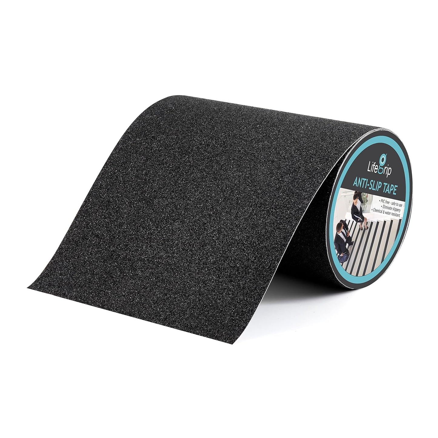LifeGrip Anti Slip Transparent Anti Slip Tape, 4 inch by 30 feet, Non-Slip Traction Grip Tape to Tubs, Boats, Stairs, Clear, Soft, Comfortable for Bare feet (4" X 30')