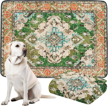 Dogcator Washable Pee Pads for Dogs, 2 Pack Reusable Puppy Training Pads. 36''x48'' Super Absorbent Dog Rugs, Non-Slip and Leakproof Pee Mat for Dogs, Whelping Pads for Crates and Floors
