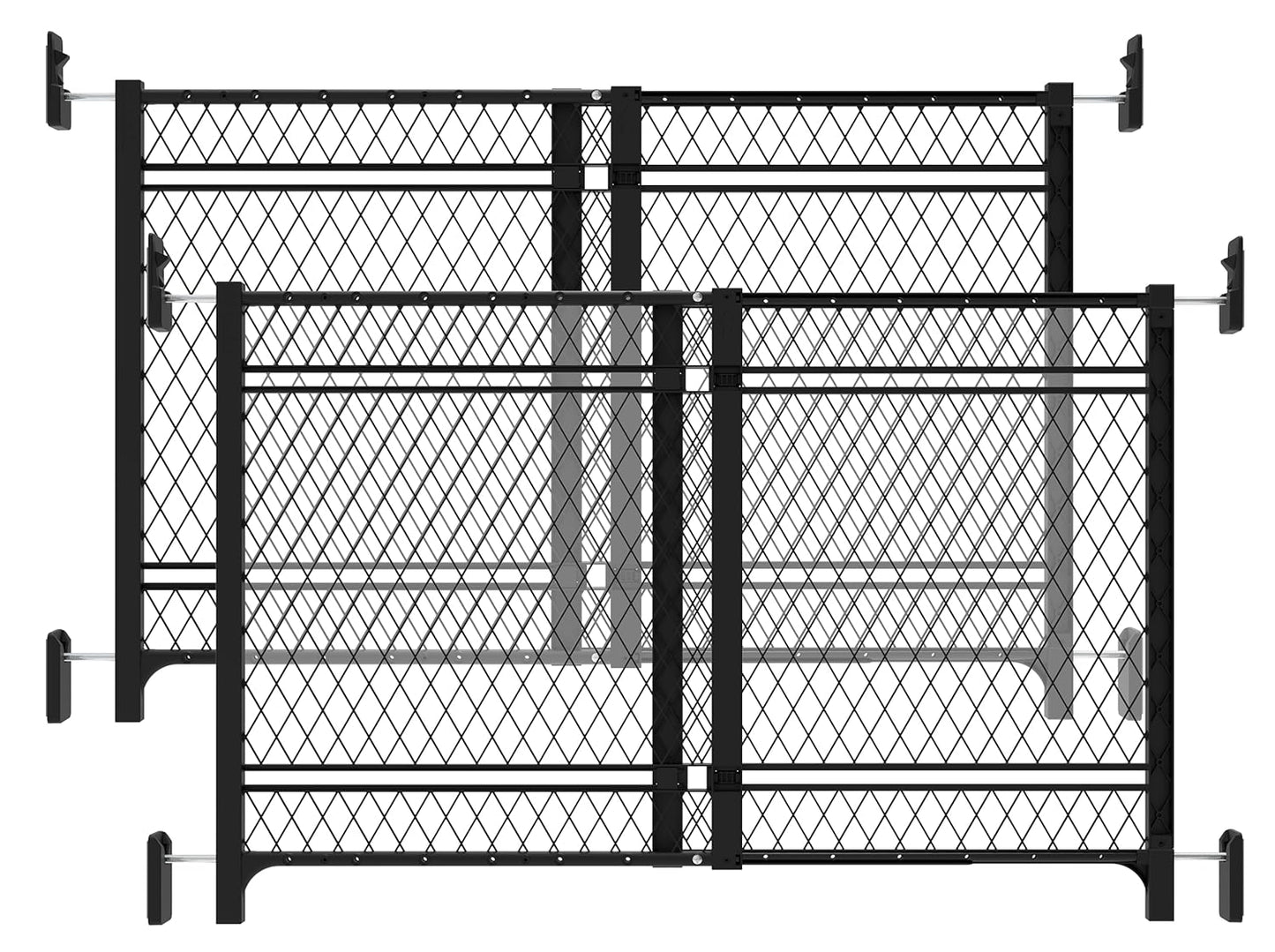Ingenuity Doorway 42W Series Dog and Baby Gate, Indoor Outdoor, Won't Rust or Fade, Plastic Panel, Fits 23-42" Openings, 24” Tall