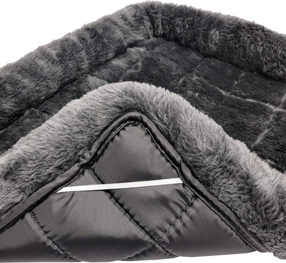 MidWest Homes for Pets QuietTime Dog Bed - White Fleece Bolster, Ultra-Soft and Machine Washable, Fits 24-Inch Crates and Carriers, for Small Breed Dogs