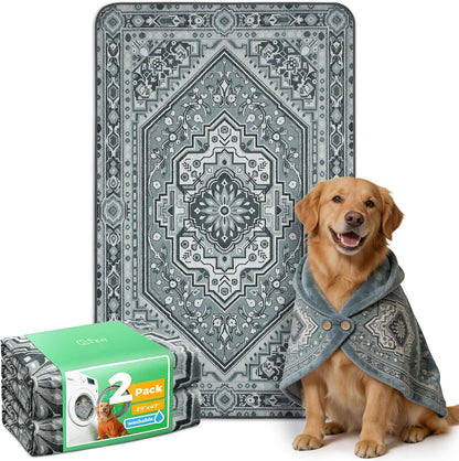 FXW Washable Pee Pads for Dogs, Puppy Pads with Super Absorbent, Specifically Designed for FXW Rollick/Homeplus 24inch 6 Panels Dog Playpen, 39" x 63" Rectangle, Khaki, 1 Pack
