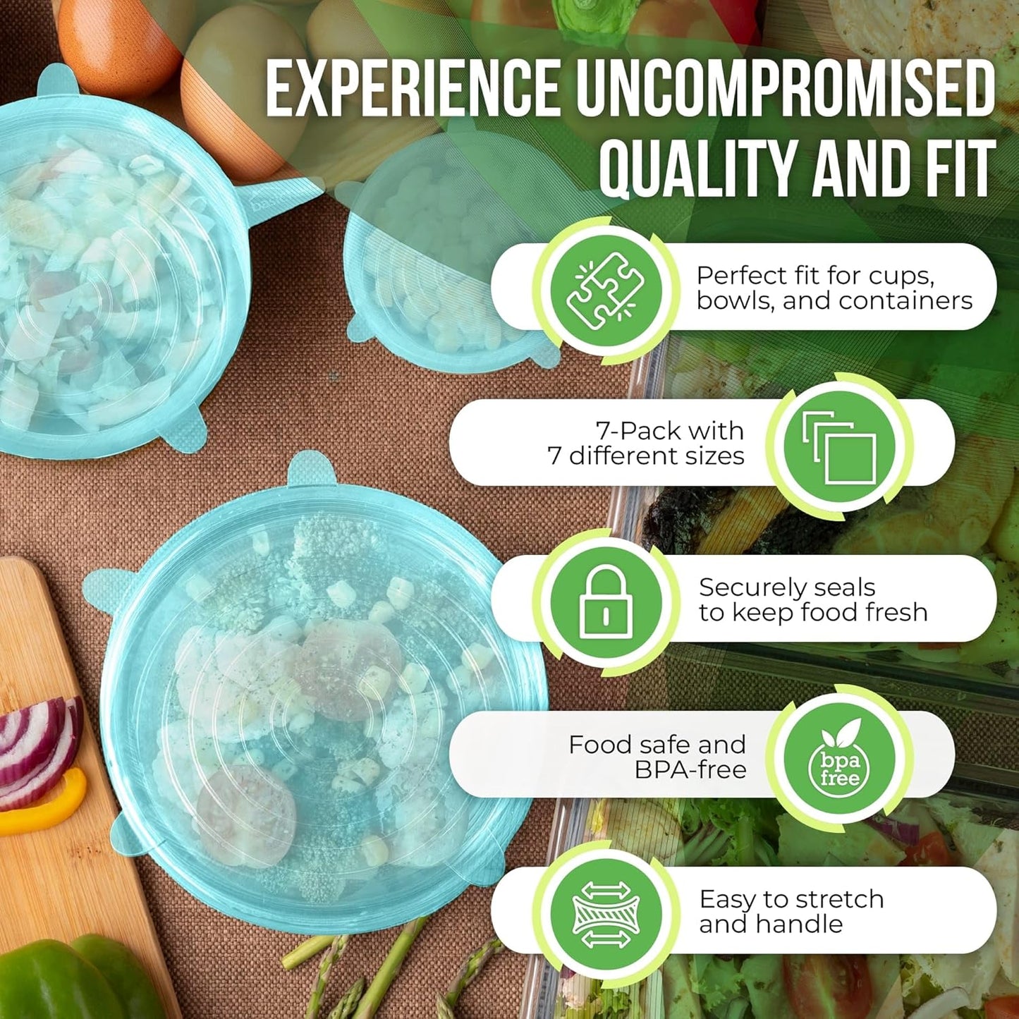 Reusable Silicone Can Lids – 2.6 Inch Can Covers for Dog & Cat Food – Universal Fit - Airtight Stretch Lids for Pet Food Cans, BPA-Free, Dishwasher Safe – 10 Pack