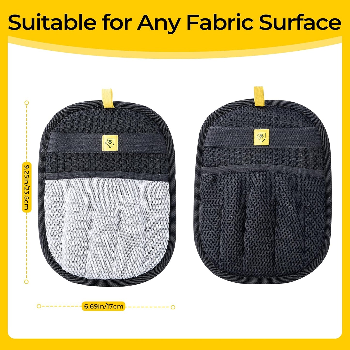 Pet Hair Remover Glove for Dogs & Cats – Grooming Glove, Reusable Fur Removal Tool for Furniture, Couch, Carpet & Car – Easy Pet Hair Cleaning Mitt, (1Pcs Black)
