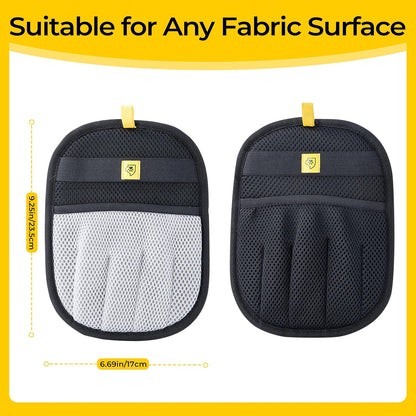 Pet Hair Remover Glove for Dogs & Cats – Grooming Glove, Reusable Fur Removal Tool for Furniture, Couch, Carpet & Car – Easy Pet Hair Cleaning Mitt, (1Pcs Black)