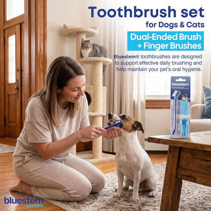 Bluestem Toothbrush and Finger Brush (Brush Set)