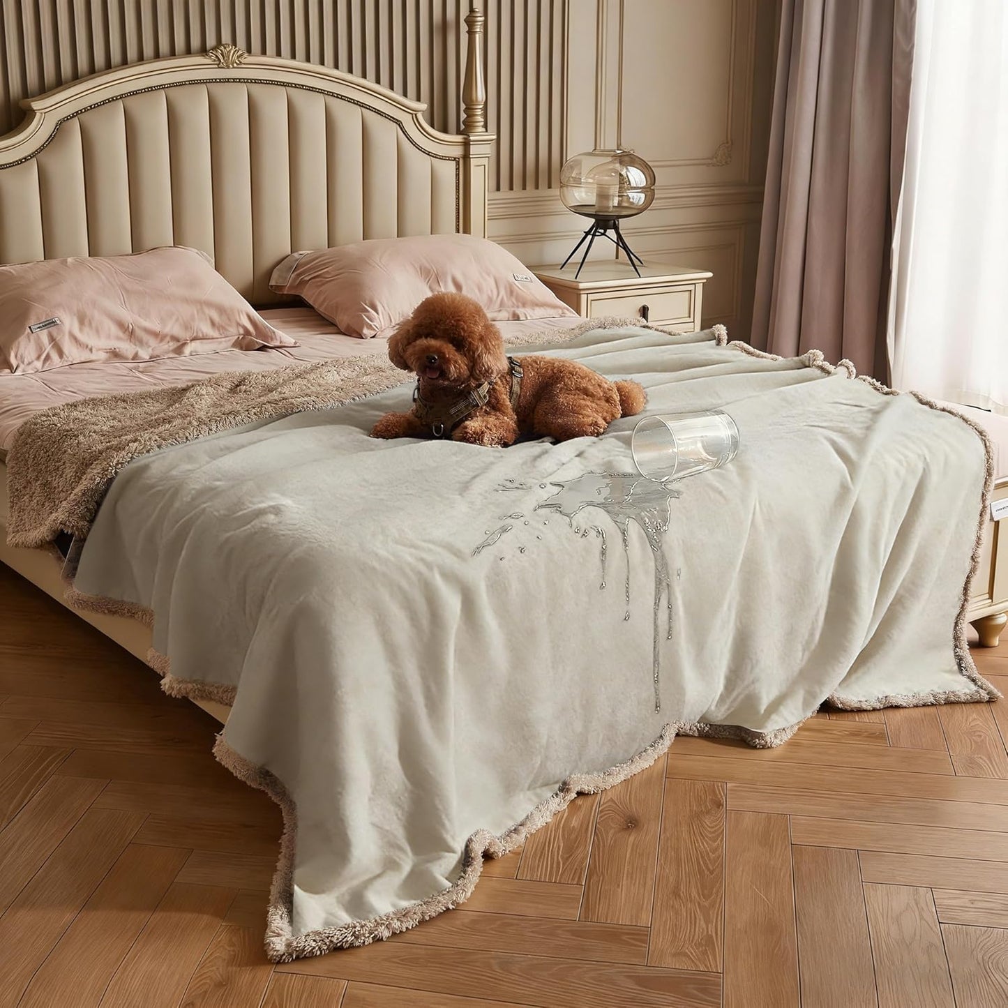 Kritter Planet Waterproof Dog Blanket, Reversible Water Proof Pet Blanket for Couch, Bed & Sofa, Washable Couch Covers for Large Dogs - Protects Furniture from Fur, Dirt, and Accidents