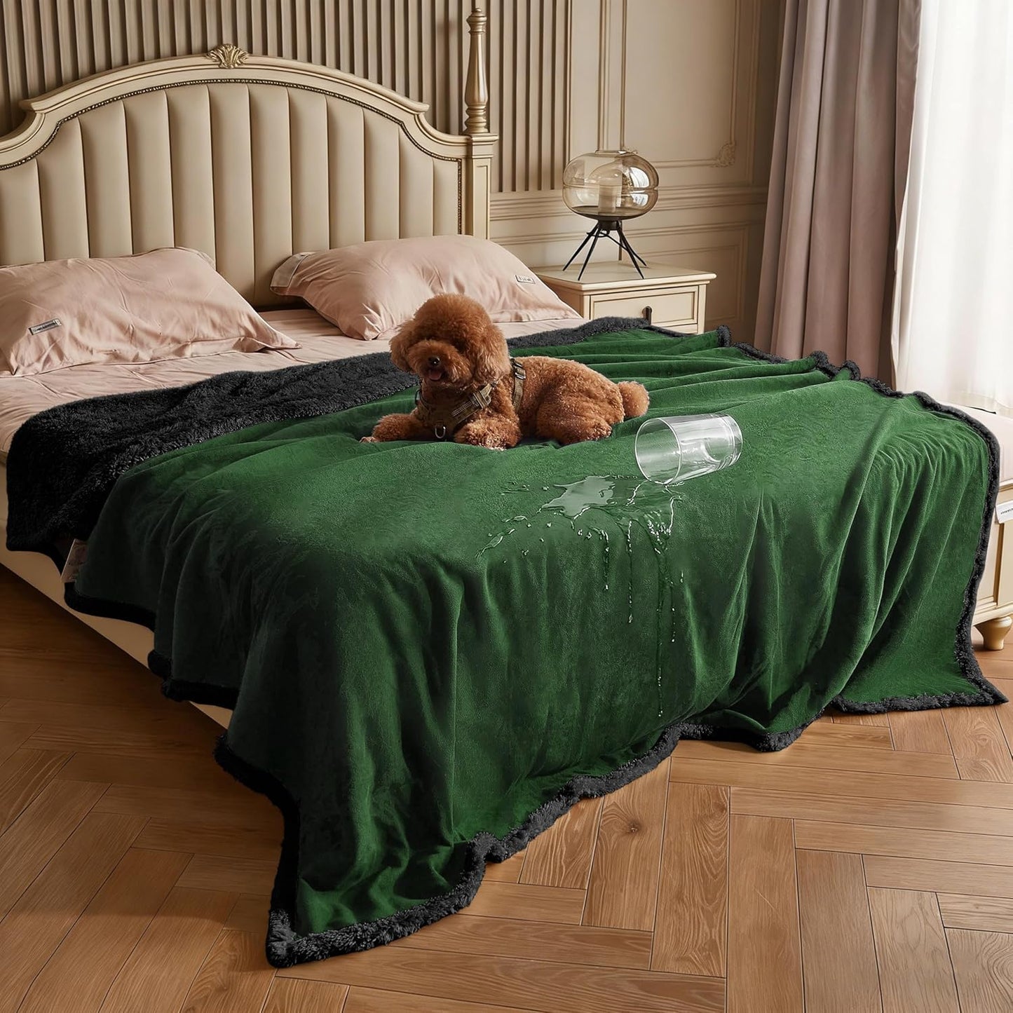 Kritter Planet Waterproof Dog Blanket, Reversible Water Proof Pet Blanket for Couch, Bed & Sofa, Washable Couch Covers for Large Dogs - Protects Furniture from Fur, Dirt, and Accidents