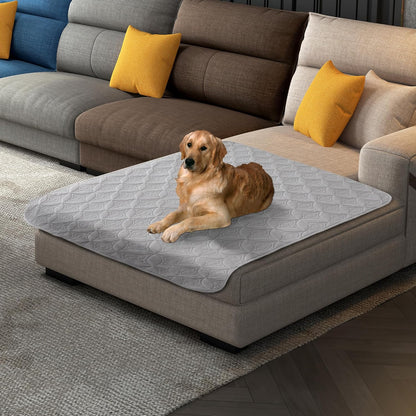 Waterproof Dog Blanket, 30x30 inches Small Pet Couch Covers for Sofa, Chair Bed Furniture Protector from Dogs Washable and Reversible-Lightgrey+Darkgrey