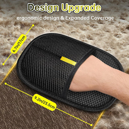Electrostatic Pet Hair Remover Glove for Dogs &Cats, Reusable Cat Dog Magic Brush pet Hair, Suitable for Sofas, Clothing, Carpets, Curtains (1)