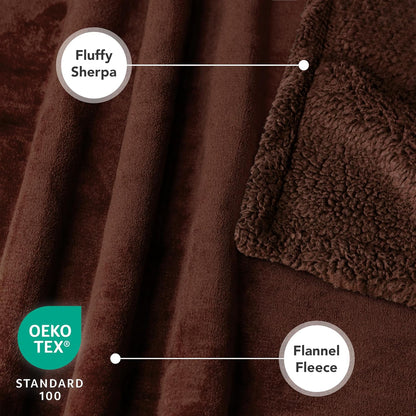 PetAmi Waterproof Dog Blanket for Couch, Large 60x40, Pee Proof Sherpa Fleece Reversible Pet Throw, Furniture Protector for Bed Sofa Kennel, Soft Washable Cover for Medium Dogs Cats, Grey Sherpa