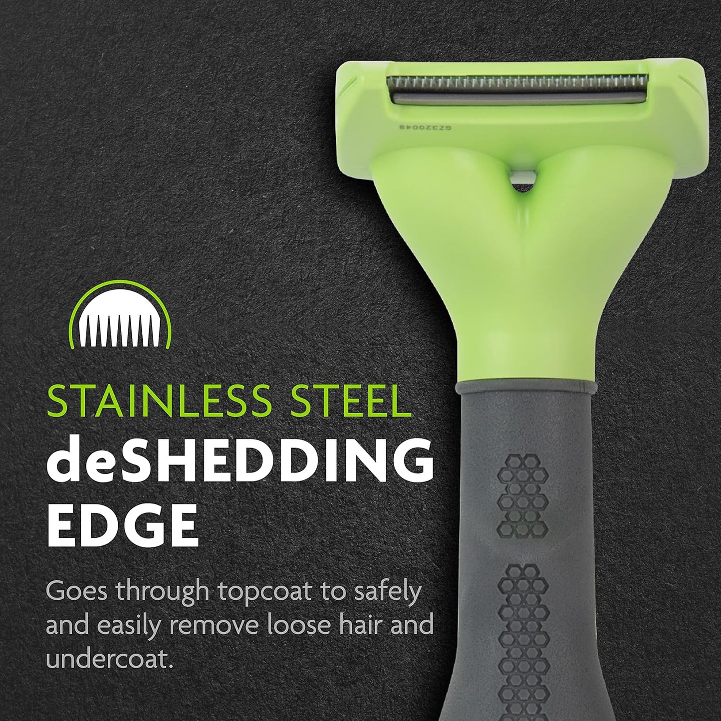 FURminator Large Dog Undercoat deShedding Tool for Long Hair, Reduces Loose Hair From Shedding