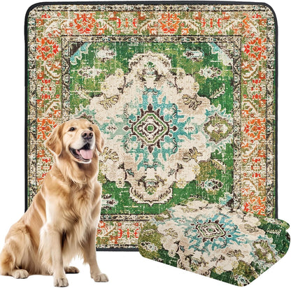 Dogcator Washable Pee Pads for Dogs, 2 Pack Reusable Puppy Training Pads. 36''x48'' Super Absorbent Dog Rugs, Non-Slip and Leakproof Pee Mat for Dogs, Whelping Pads for Crates and Floors
