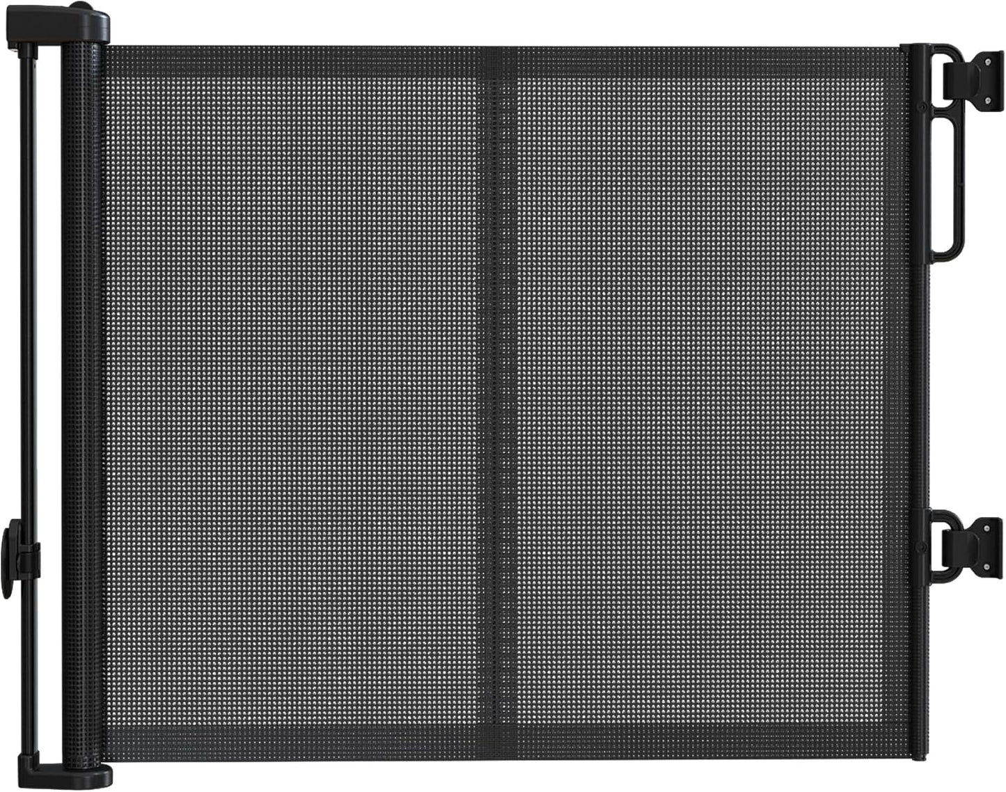 Reinforced 120" Extra Wide Retractable Baby Gates for Stairs, Mesh Saftey Gate for Pets, 10 Foot Retractable Dog Gate, No Drilling, One-Hand Operation, Retractable Gate for Indoor & Outdoor Use