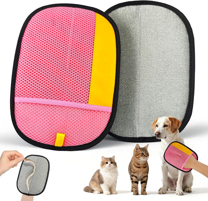 Pet Hair Removal Glove, Magic Brush Electrostatic Mitt, Pet Hair Remover Tool for Dog & Cat, Reusable Pet Hair Gloves Pet Grooming Needs, Fur Remover for Couch, Clothing, Carpet & Car Seat