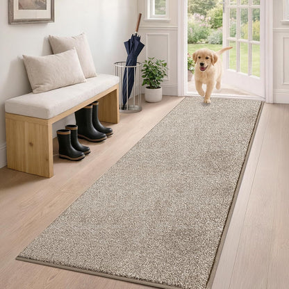 PURRUGS Dirt Trapping Door Mat 20" x 31.5", Non-Slip Machine Washable Entryway Rug, Dog Doormat, Indoor Front Door Mat, Super Absorbent Entry Rug for Muddy Shoes & Paws, Bluish Grey-Black