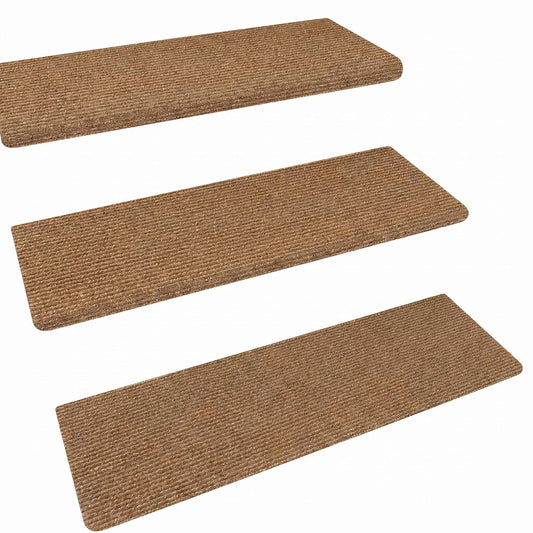 15 Pack Stair Treads for Wooden Steps Carpet Mat Runner Rug Non Slip for Outdoor Indoor Dog(30inX8in) (Grey)