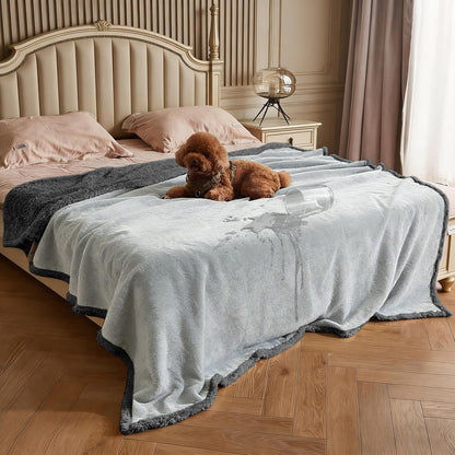 Kritter Planet Waterproof Dog Blanket, Reversible Water Proof Pet Blanket for Couch, Bed & Sofa, Washable Couch Covers for Large Dogs - Protects Furniture from Fur, Dirt, and Accidents