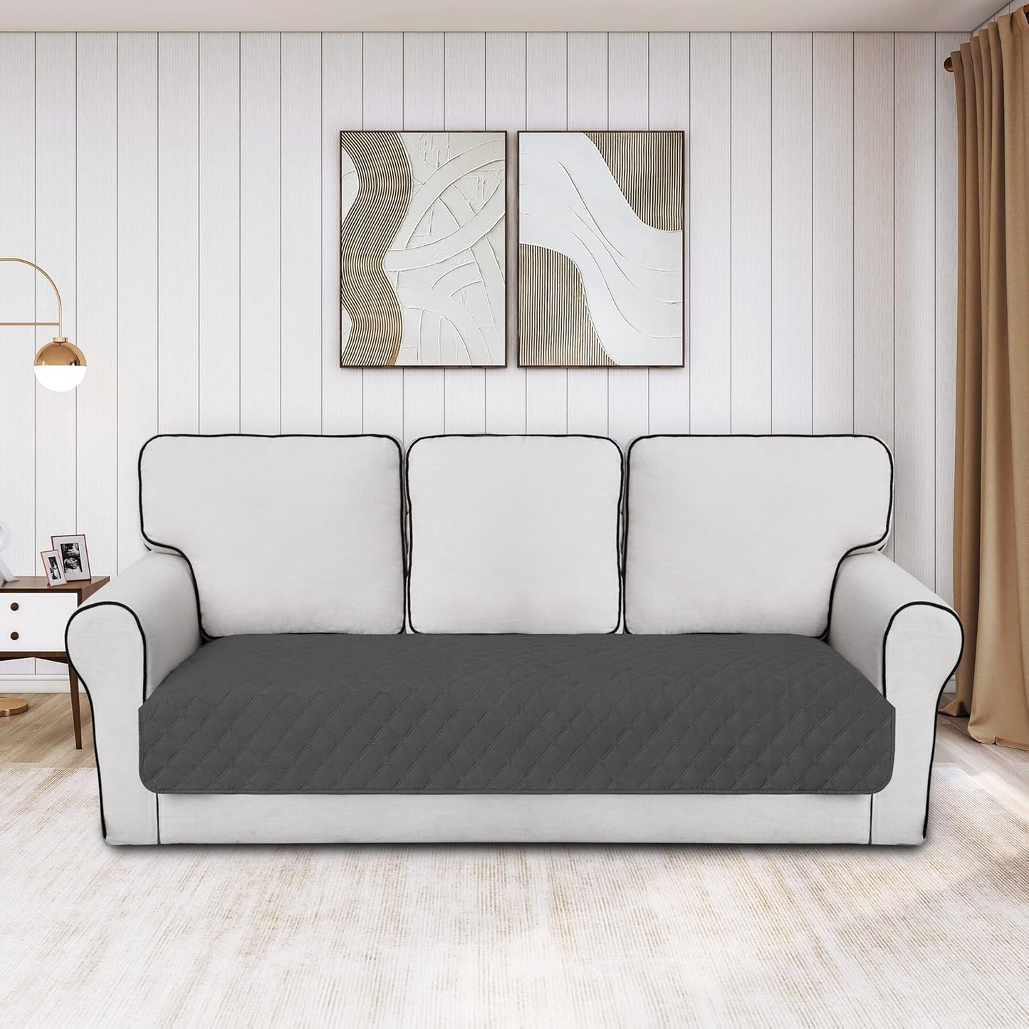 Easy-Going 100% Waterproof Dog Bed Cover, Non-Slip Pet Blanket for Furniture, Washable Couch Cover, Repleasement Sofa Cover (68x82 in,Gray)