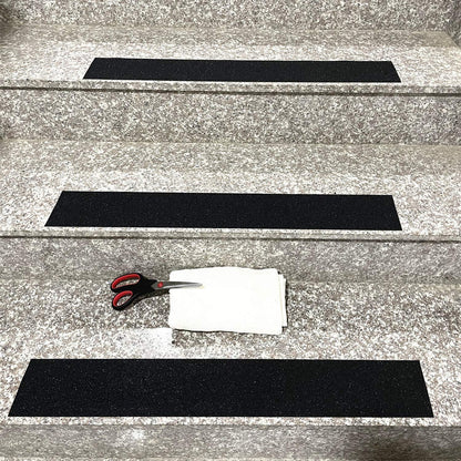 COSIMIXO 8" x 35Ft Heavy Duty Anti Slip Tape,Best 80grit Friction,Grip,Abrasive for Stairs Outdoor/Indoor,Skateboard Grip Tape Safety Non Skid Tread Staircases Anti-Slip Traction Tape Black