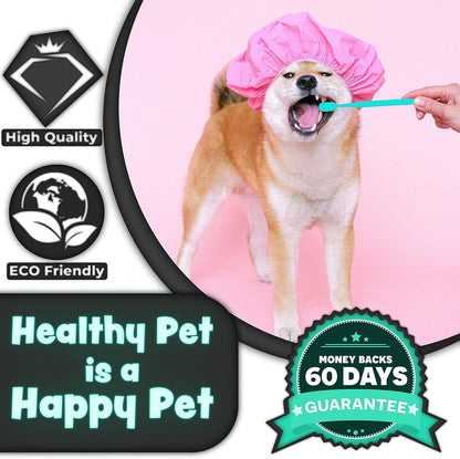 H&H Pets Toothbrush for Small Dogs & Cats - Soft and Extra Small Toothbrush Designed for Cats, Puppies, and XS Breed Dogs Like Teacups, Chihuahuas, Yorkshire, and Poodle, 8 Count Pack