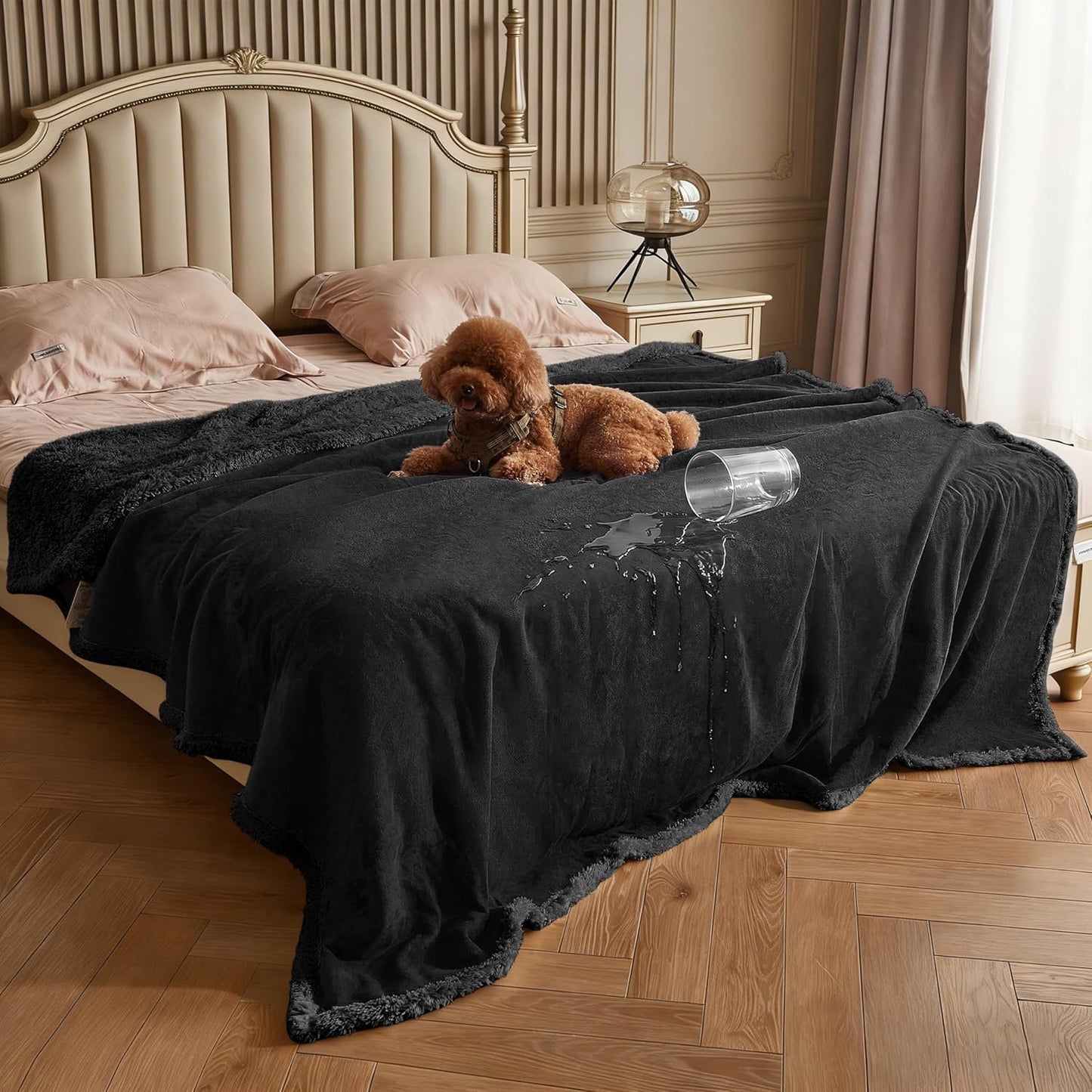 Kritter Planet Waterproof Dog Blanket, Reversible Water Proof Pet Blanket for Couch, Bed & Sofa, Washable Couch Covers for Large Dogs - Protects Furniture from Fur, Dirt, and Accidents