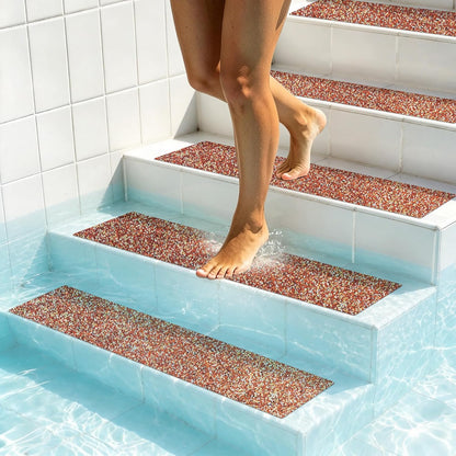 LifeGrip Stair Treads Non-Slip (15PCS), Anti Slip Transparent Stair Treads Tape for Indoor Wooden Step (4"X30"X15P-Treads)