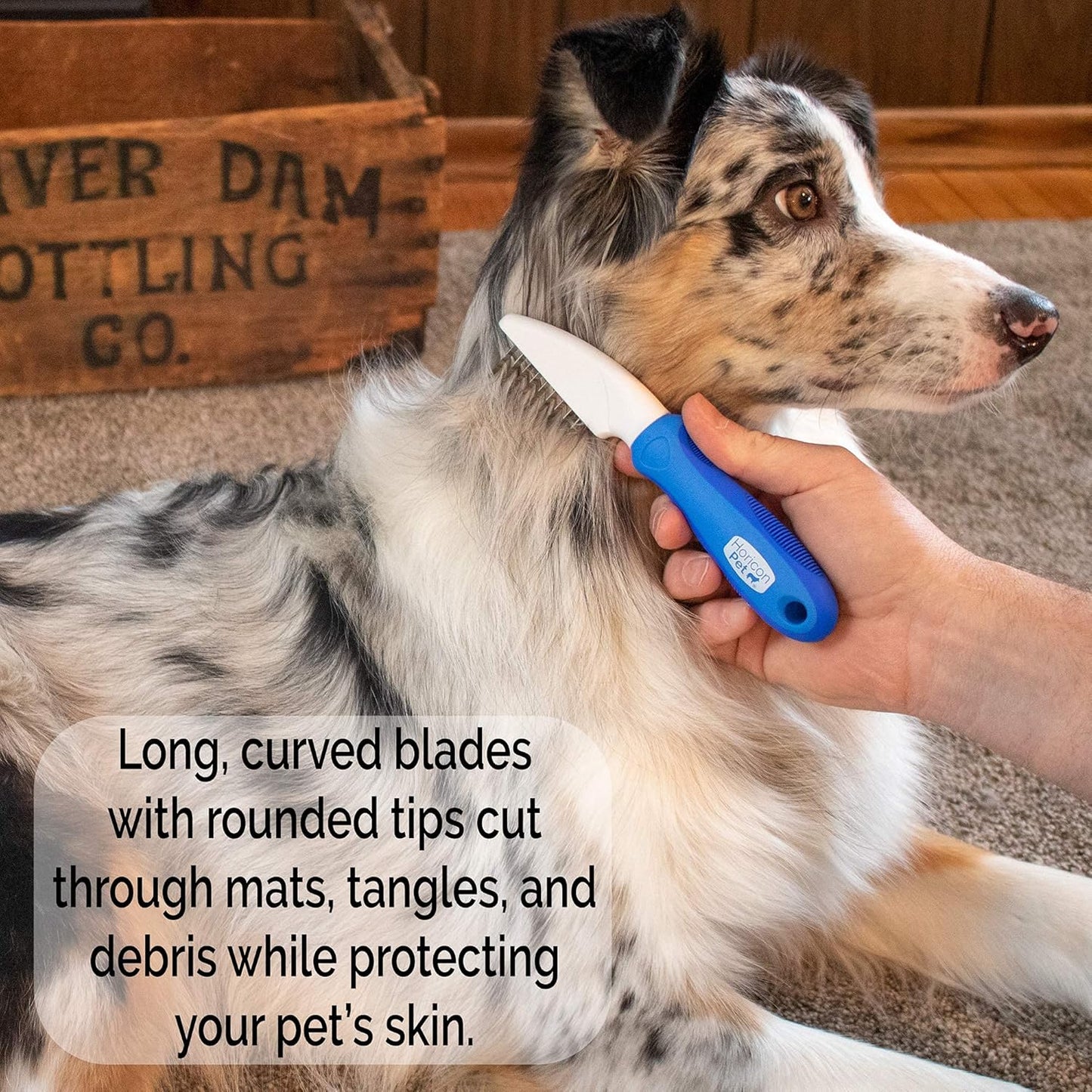 Ultimate Pet Dematting & Deshedding Set - 3 in 1 Grooming Tool Set - Dual Sided Undercoat Rake, Dematting Razor Comb & Detangling Pet Comb