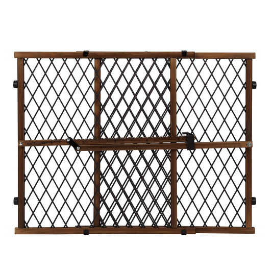 Position & Lock Adjustable Wood Baby Gate (Farmhouse Collection)