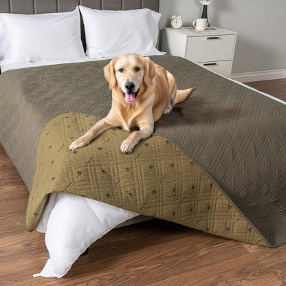PetAmi Waterproof Couch Cover for Dogs, Reversible Furniture Cover Sofa Protector for Pet Cat Bed, Washable Blanket Dog Cover for Couch Seat, 52x82 Gray