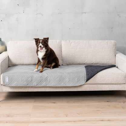 PetAmi Waterproof Couch Cover for Dogs, Reversible Furniture Cover Sofa Protector for Pet Cat Bed, Washable Blanket Dog Cover for Couch Seat, 52x82 Gray