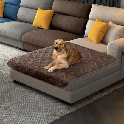 Waterproof Dog Blanket, 30x30 inches Small Pet Couch Covers for Sofa, Chair Bed Furniture Protector from Dogs Washable and Reversible-Lightgrey+Darkgrey