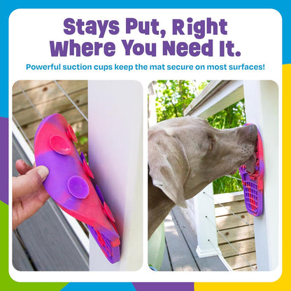 Brightkins Tie Dye Pup Cone Lick Mat - Mental Stimulation for Dogs, Sniff Mat for Dogs and Cats, Enrichment Dog Food Mat, Puppy Training Tools, Cat Feeder Toy, Dog Toys Boredom, Slow Pet Feeder
