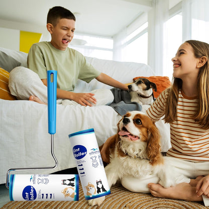 Lint Rollers for Pet Hair Extra Sticky, 800 Sheets Mega Value Set Lint Rollers for Pet Hair Removal, Dog and Cat Lint Remover for Clothes, Furniture, Carpet