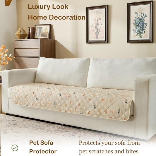 Waterproof Pet Couch Cover Washable, Stylish Reversible Pet Blanket, Soft Sofa Furniture Protector for Dogs Kids Pets.(Gray/Light Gray, 30"x70")