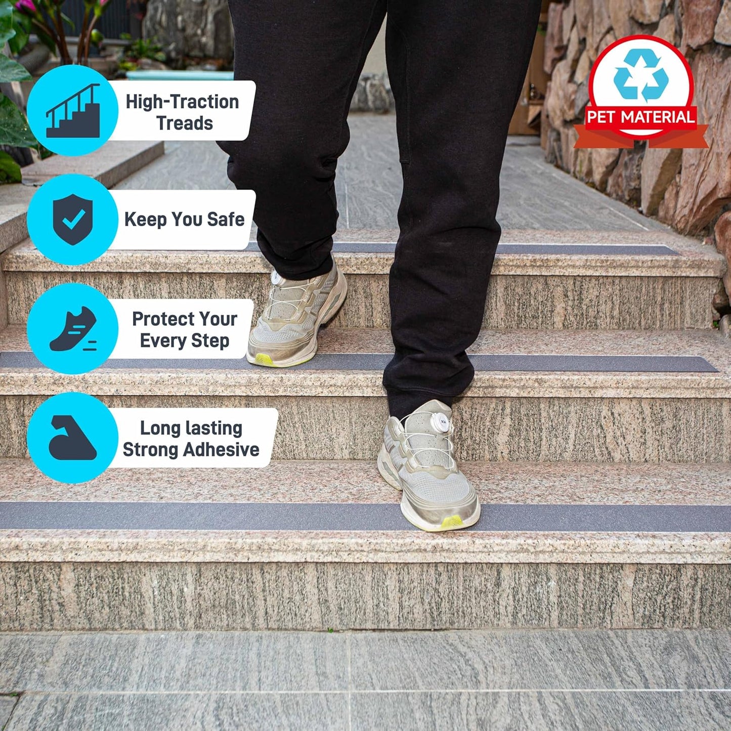 LifeGrip Anti Slip Transparent Anti Slip Tape, 4 inch by 30 feet, Non-Slip Traction Grip Tape to Tubs, Boats, Stairs, Clear, Soft, Comfortable for Bare feet (4" X 30')