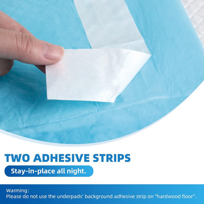 Bed Pads with Adhesive Strip 30"x36" Thicken Elderly Adults Incontinence Underpads Disposable,Heavy Duty Absorbent Chucks Waterproof,XL Extra Large Puppy Pee Training Pad[25 Pads]