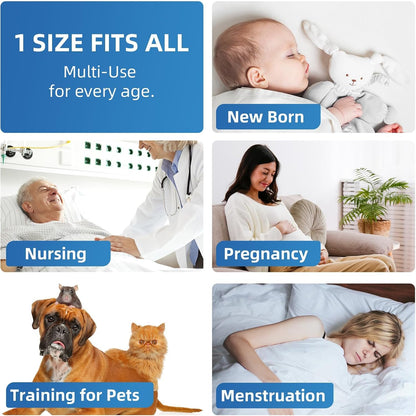 Bed Pads with Adhesive Strip 30"x36" Thicken Elderly Adults Incontinence Underpads Disposable,Heavy Duty Absorbent Chucks Waterproof,XL Extra Large Puppy Pee Training Pad[25 Pads]