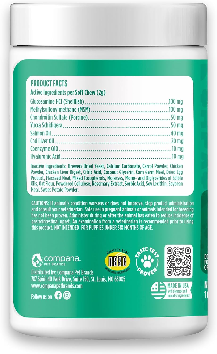 Hip & Joint Chews for Dogs, Chicken, All Breeds
