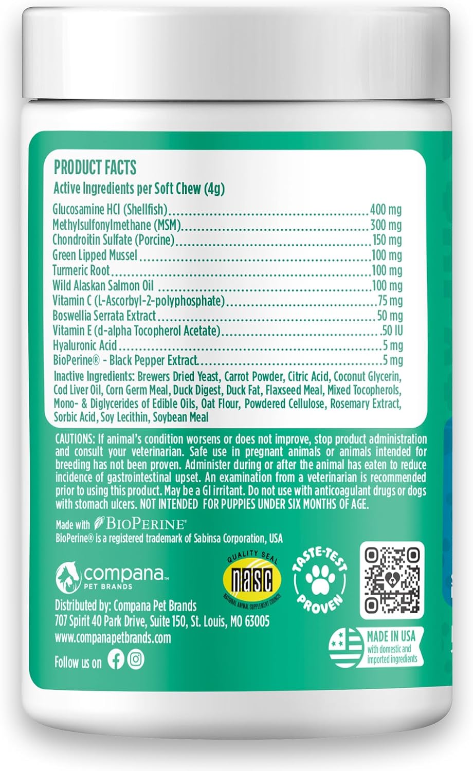 Hip & Joint Chews for Dogs, Chicken, All Breeds