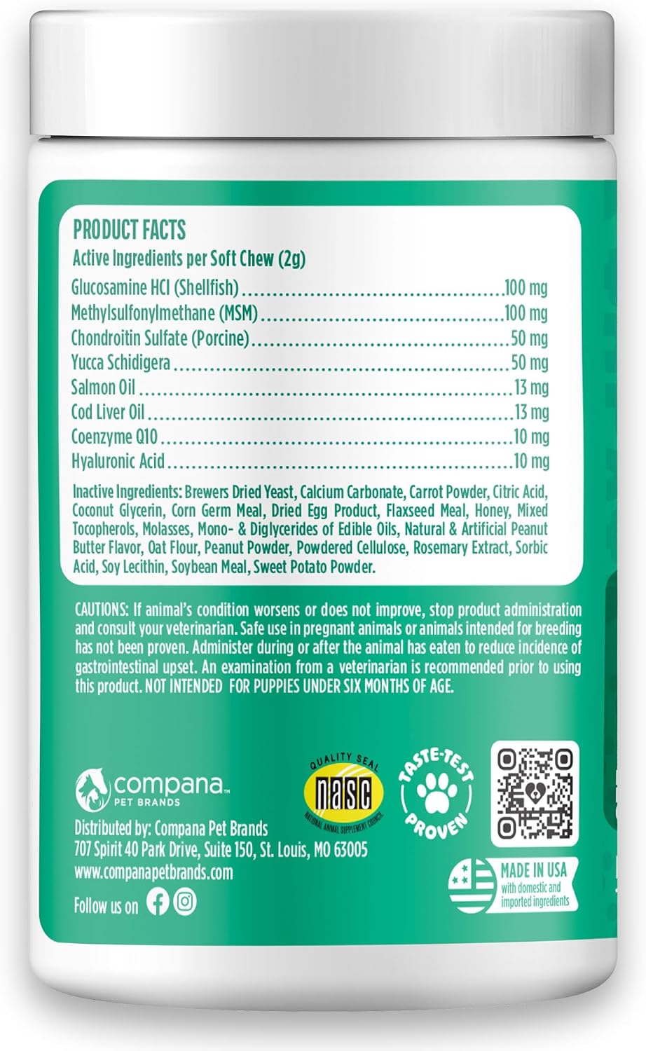 Hip & Joint Chews for Dogs, Chicken, All Breeds